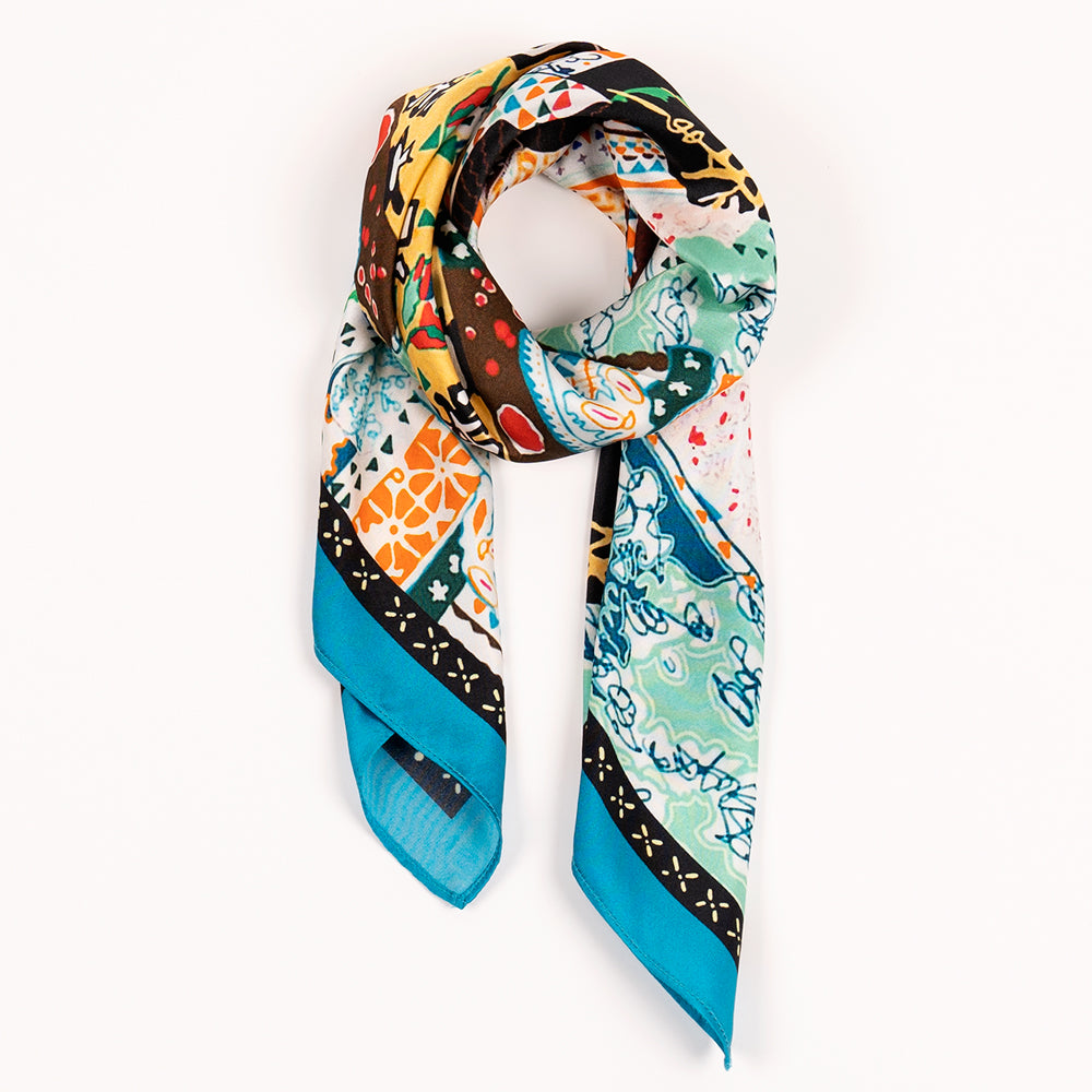 foulard Carré Soie 65 x 65 cm