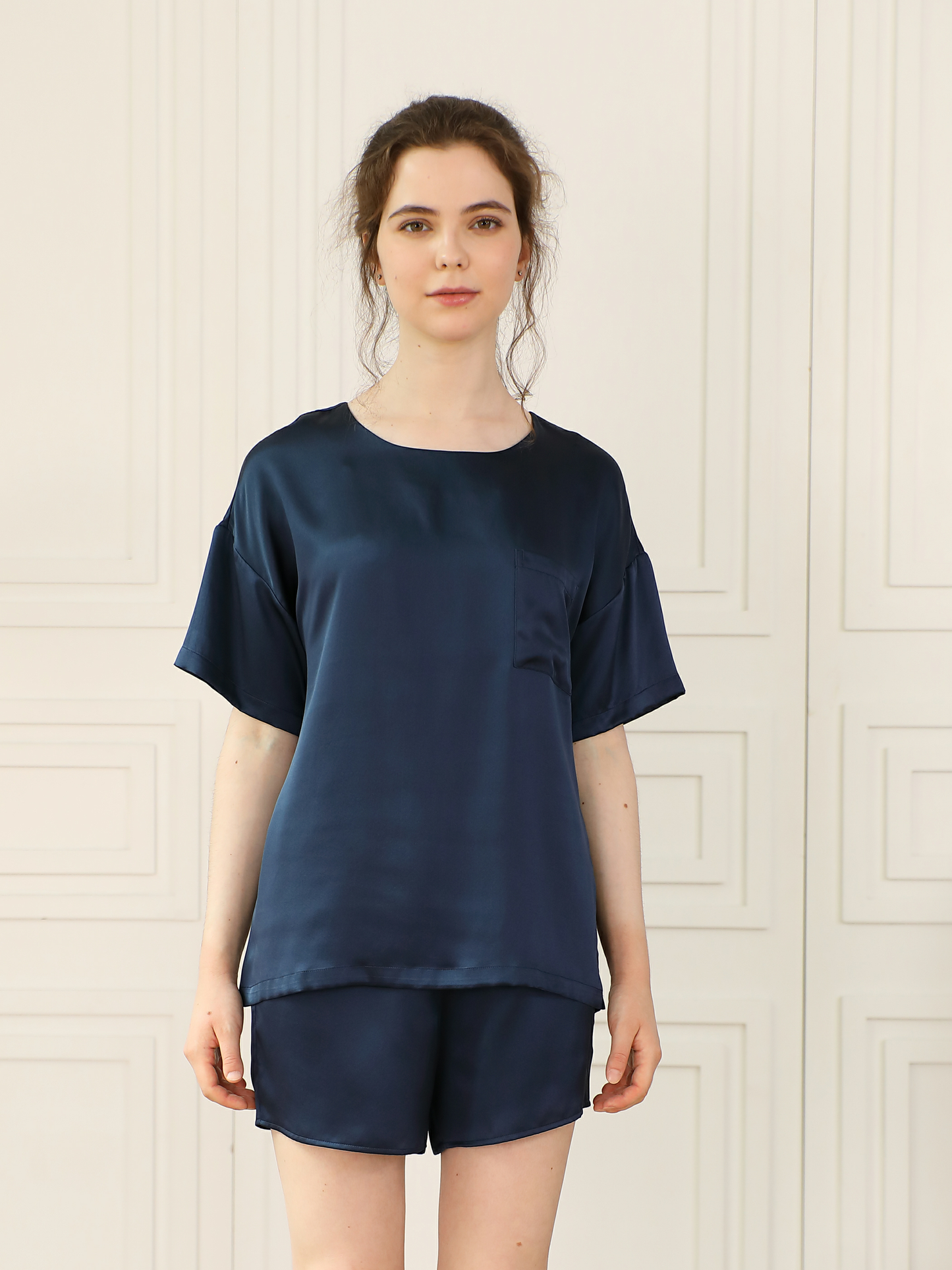 pyjashort en soie femme