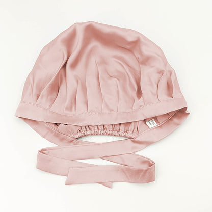 Sleeping cap 100% pure silk with elastic and ribbons