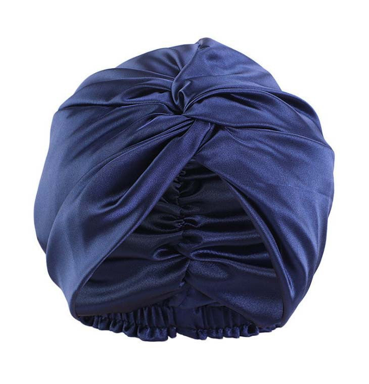 Turban en soie de nuit pour boucles