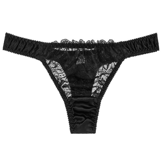 lace and silk panties (Tanga)