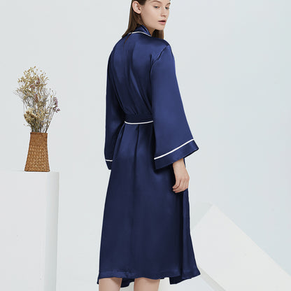 19/22 mommes women's dressing gown silk kimono mid-length