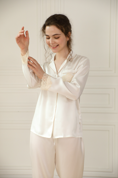 ensemble pyjama femme en soie 