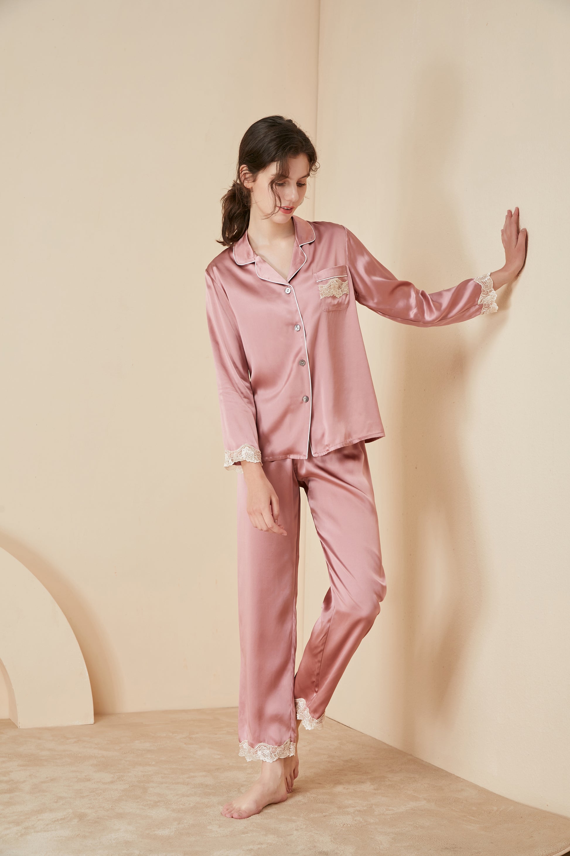 ensemble pyjama femme en soie 