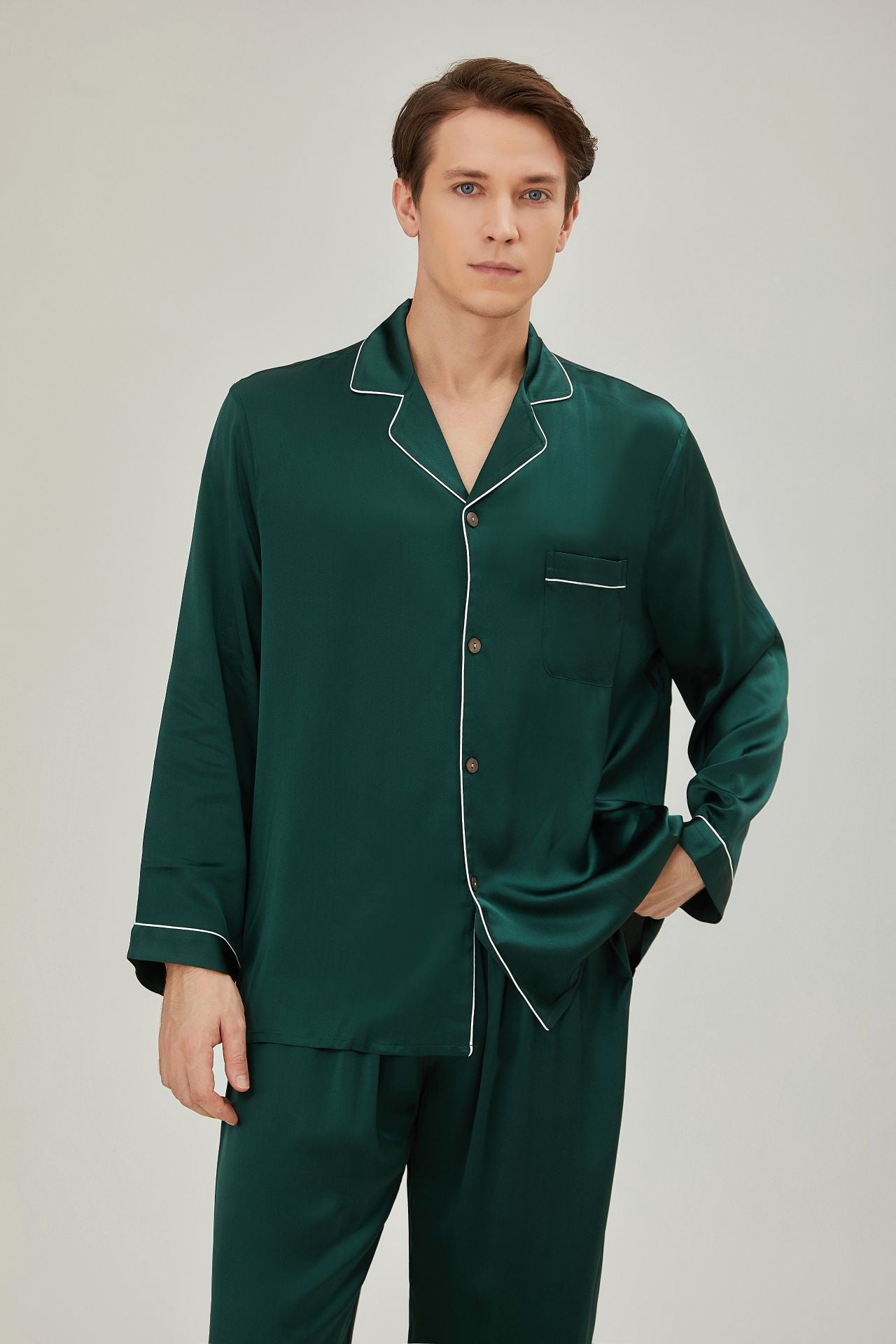pyjama en soie homme longue