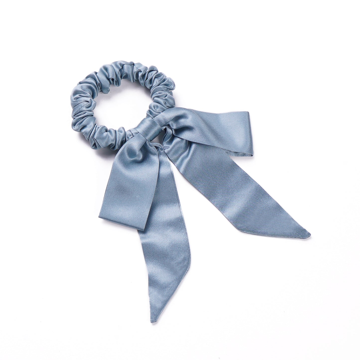Women's silk scrunchies with bowknot