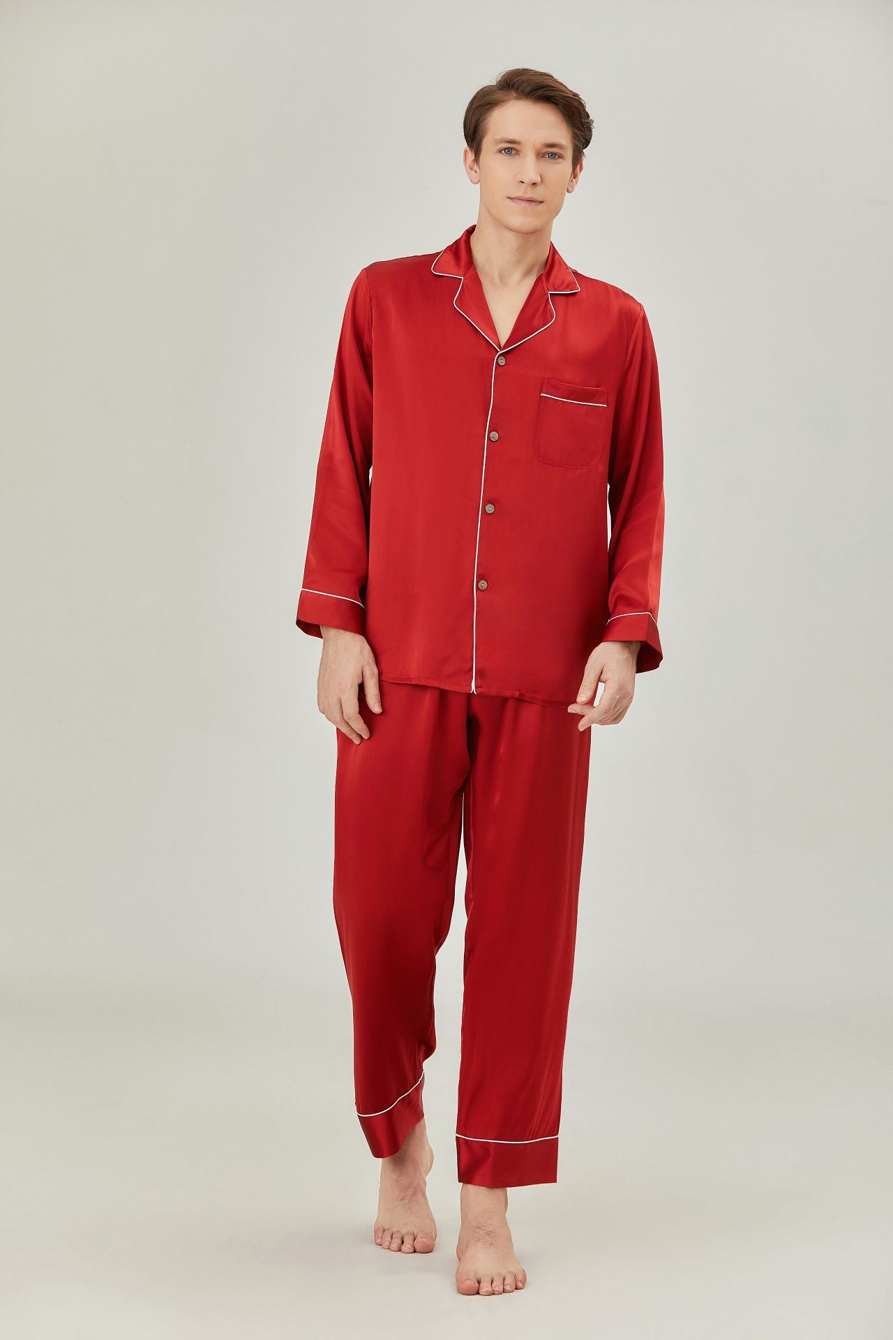 pyjama en soie homme longue